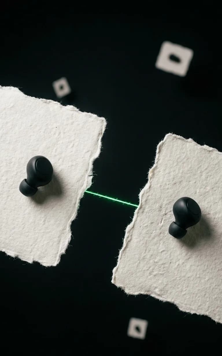 Two halves being matched
