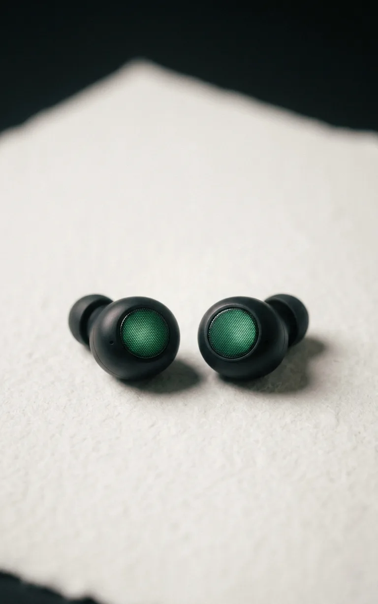 A complete pair of earbuds